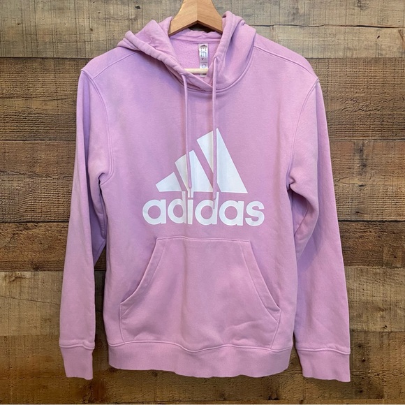 Adidas Light Purple Soft Sweatshirt/Hoodie, Kangaroo Pocket - Picture 1 of 6